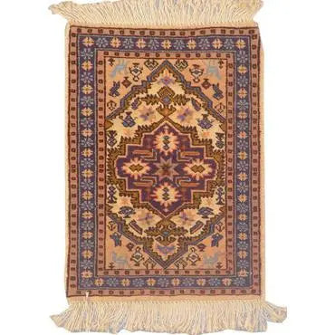 One Of The Kind Persian Ardabil Rug 1'9" x 1'3"